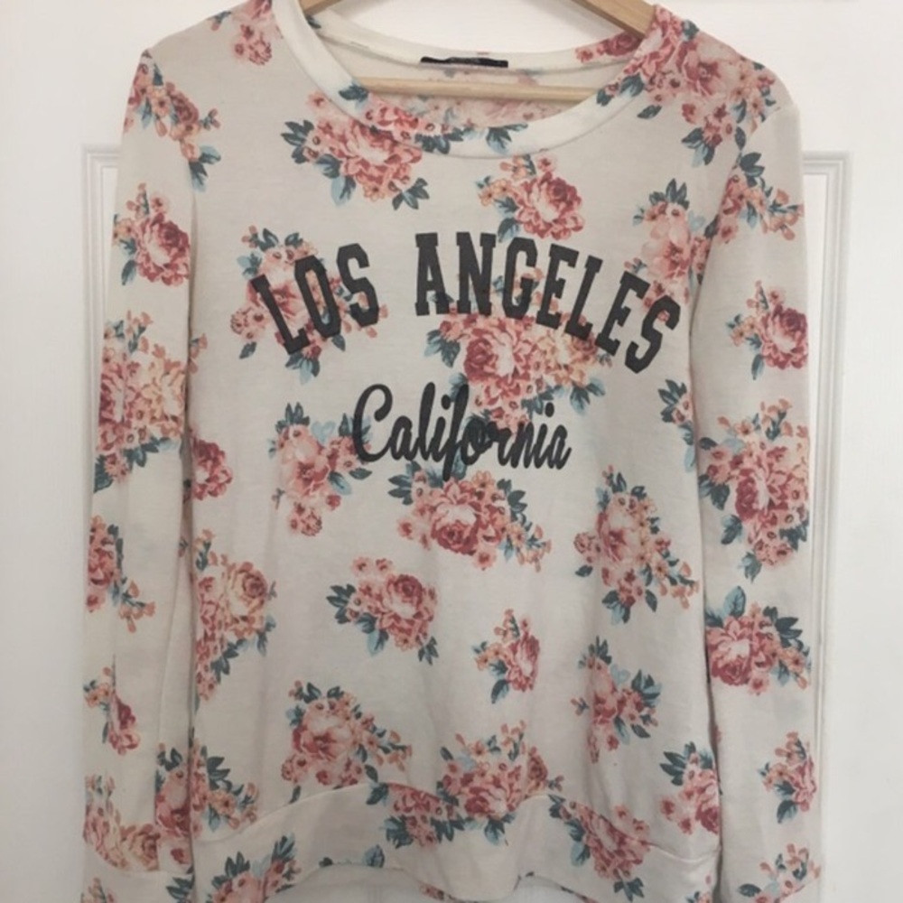 Los Angeles California Papaya Long Sleeve Size S